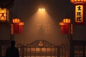 剧情片《远方灯塔》封面：清晨海雾中矗立的灯塔轮廓