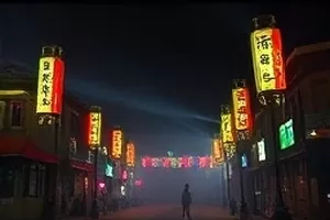 纪录片《沙岛长歌》封面：沙洲尽头的潮线与人影